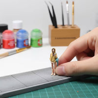 Hooded Girl Figurine 1:64 Scale Toy Figure High Boots