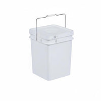 Square Bucket with Lid Versatile Use Square Bucket with Lid Fall Resistant Stackable Bin for Warehouse, Garage