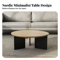 2 Pieces Round stacking Table Set Nordic artistic stacking Table Set Space-Saving sturdy Construction for residents, Families