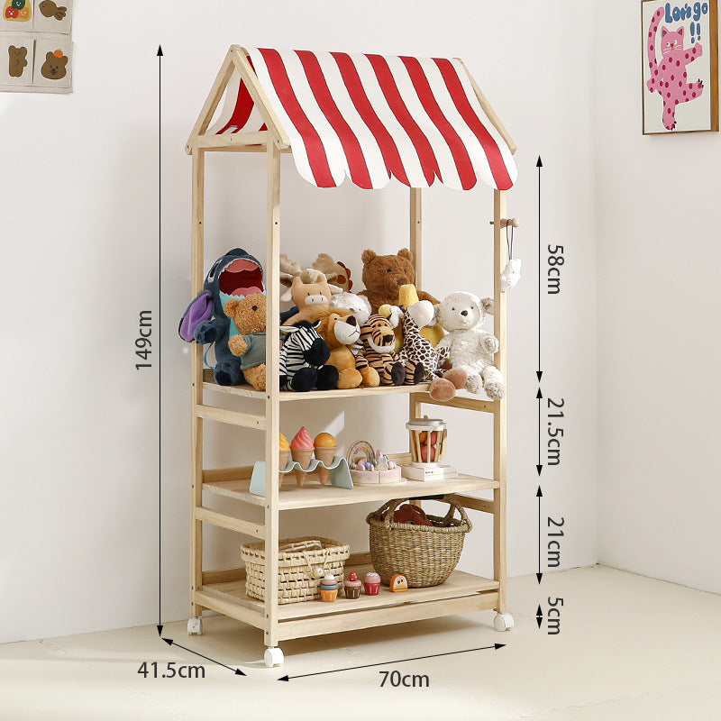 Red Store a Shelf