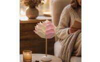 Corded Rose Lamp Button-Switch Flower Lamp Romantic Sculptural for Bedroom, Reading Corner