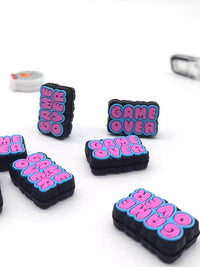 新款网球拍球状避震器减震球避震球避震粒打不掉卡通GAMEOVER.