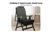 Ergonomic Reclining Chair with Footrest High-Back Foldable Lounger with Footrest