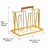Cup Drying Rack, Mug Cup Stand, Glass Drying Rack, 21x14x20cm, Desktop, Metal Made