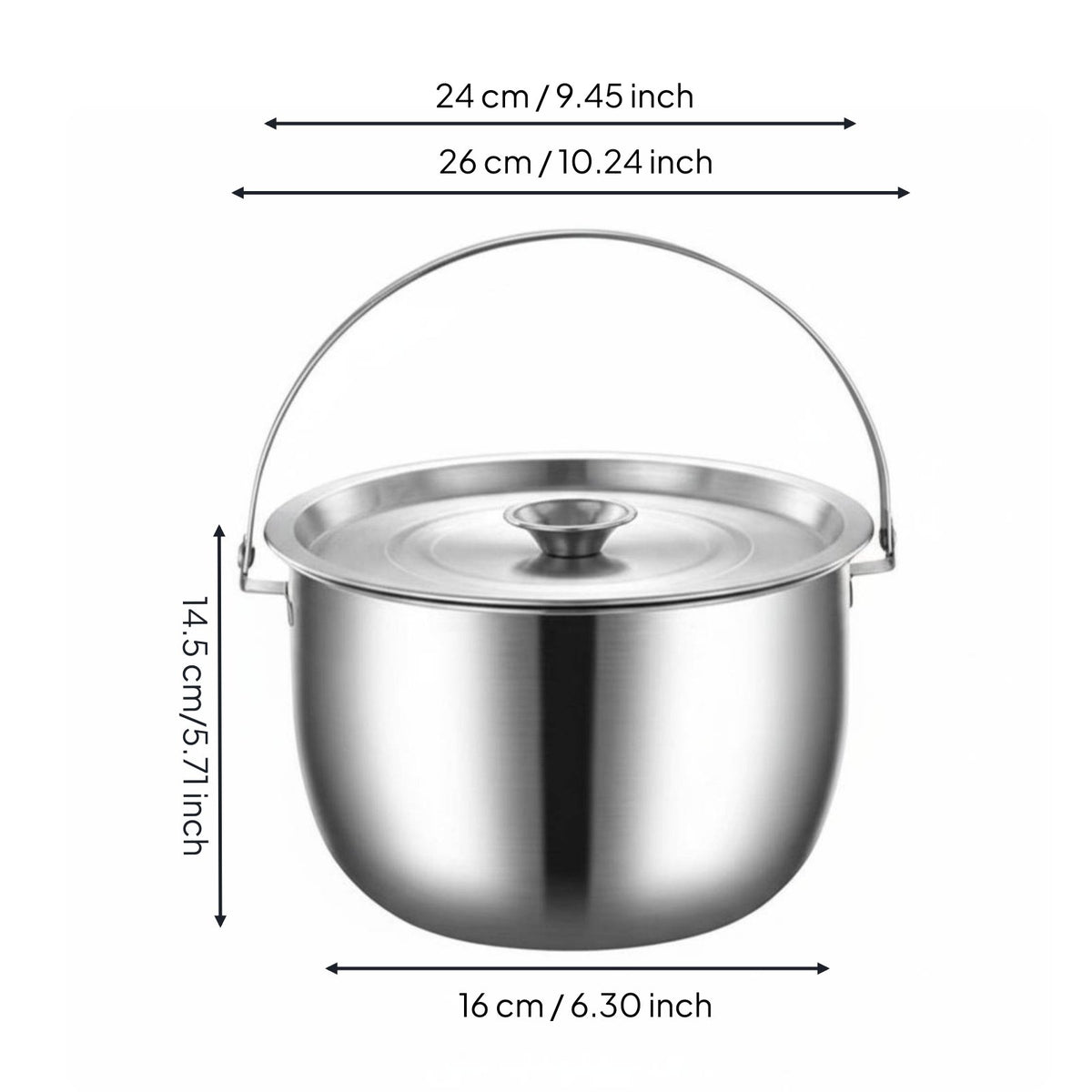Lard Rendering Can with Strainer Easy to Clean Multi-Purpose Cooking Pot
