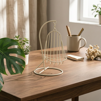 Miniature Swing Chair Freestanding Wire Hanging Chair Exposed-frameFrame