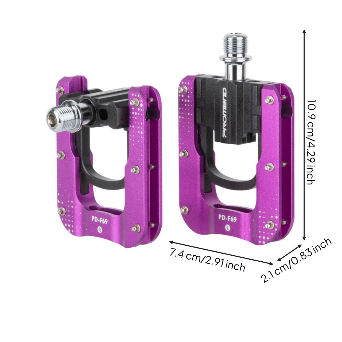 Foldable Bike Pedals Long-Lasting Folding Pedals Wide Platform