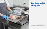 Automatic Vacuum Sealer, External Extraction, Large Commercial Food Packaging Machine, Dual Use for Dry and Wet, Wide Sealing, Seafood, Rice Dumplings, Yangmei