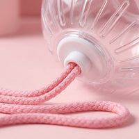 5.7 Inch Clear Hamster Exercise Sphere, 15cm Hamster Running Spheres with Rope Attachment, Ventilated Toy for Dwarf Breeds