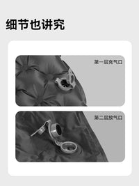 BLACKDOG黑狗零感充气垫户外露营防潮垫帐篷充气床垫便携单人睡垫
