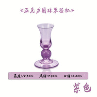 Acrylic Fruit Pick Cup with PC Fruit Fork Holder, Toothpick Cup, Solid Color