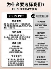 狗围栏宠物围栏室内栅栏狗笼子拼色防护栏家用中小型犬比熊泰迪