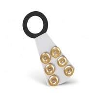 Cymbal Sizzler No Holes Cymbal Hanger with Bells Sizzle Chain Circlet-Shaped Drum Accessory Tapered for Drummers, Stage