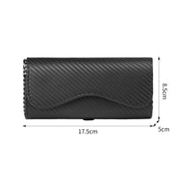 Car Sunglasses Clip Holder with Carbon Fiber Pattern, Multi-functional Organizer for Visor