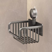 Kitchen Wall-Mounted Suction Cup Storage Rack, Drainage, No Drilling, Multifunctional