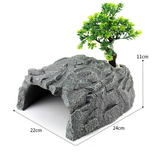 Basking Cave Platform Easy to Clean Pet Hide Cave Moisture Resistant