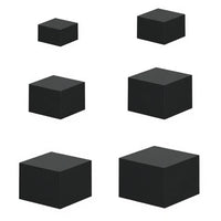 Black Acrylic Display Riser Easy to Clean Acrylic Display Riser Reusable