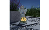 Solar Angel Garden Light Rechargeable Battery Resin Angel Ornament Light