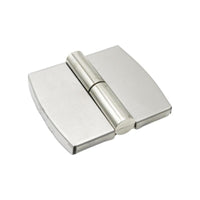 Stainless Steel Automatic Closing Partition Hinge, Surface-Mounted Toilet Door Hardware, Weight-Activated, Adjustable, Public Restroom, Easy to Install, Detachable, Suitable for Right Side Exit