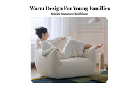 360-Degree rotate Rotating Club Seat Cartoon-Inspired Design Upholstered Barrel Chair Sherpa Upholstery Single Sofa Rounded Shape for Homeowners, Young Adults, Bedroom, study corner