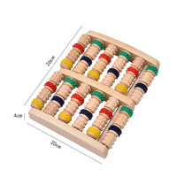 Wooden Foot Massager Manual Foot Massage Roller Wooden Massage Roller Compact Relaxing for Reflexology
