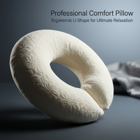 Memory Foam Neck Pillow, Washable Massage Pillow, Soft Neck Pillow, Neck Pillow  #variant:White
