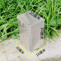 摩托车保险杠多用箱不锈钢工具箱置储物盒水杯架电动快递车侧边箱