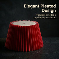 Pleated Lampshades for Ceiling Lights and Table Lamps, Vintage Cone Shape Lampshade for Living Room