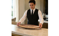 Serving Dish Stainless Steel Tray Rust-Resistant Fish-Shaped Food Plate for Buffet, KTV, Club