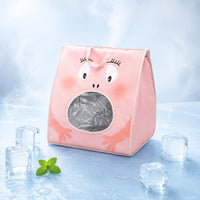 Cooling Feline House Portable Handle Feline Cave House Soft Plush for Indoor