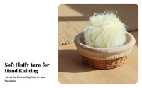 Plush Yarn, Soft Fuzzy, Candy Colors, DIY Crafts