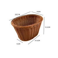Rattan Design Basket Decorative Home Organization Lightweight for Bedroom
