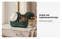 Makeup Storage Case with Mirror Dustproof Design for Dressing Table, Teens