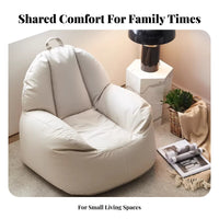 Multi-Person Lounger Japanese Unwindsign Bean Bag Chair Relaxed Lounging Oversized for Partners, Young Adults, Balcony