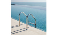 Pool Ladder with Anti-Slip Steps Stainless Steel Pool Ladder with Handrails No-Tool