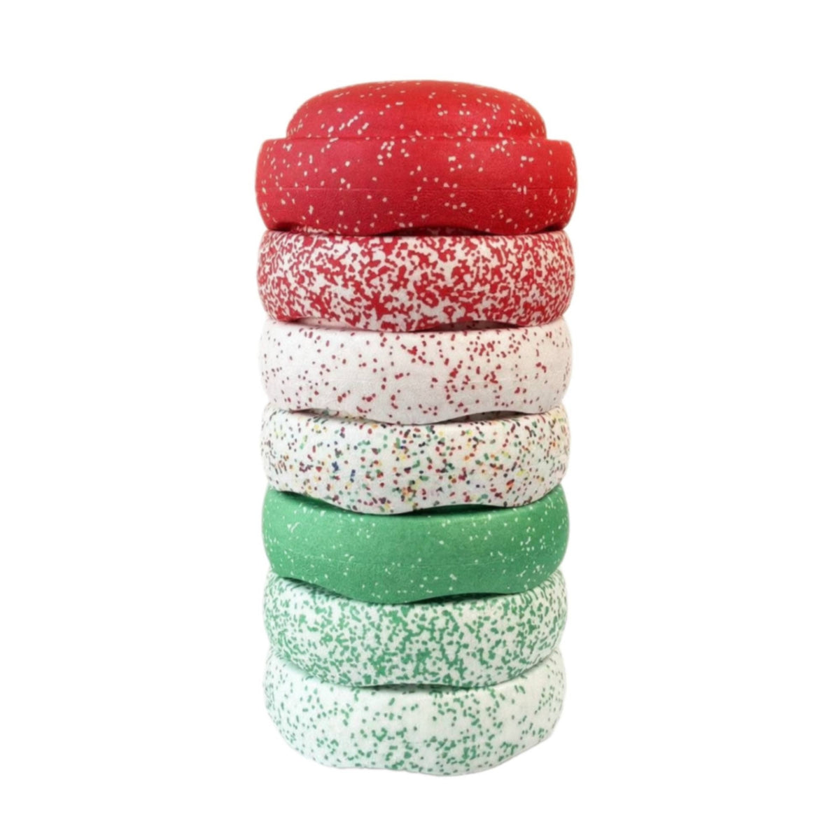 7 Pieces Non-Slip Stepping Stones with Textured Finish Lightweight Balance Stepping Stones Colorful Sensory Toy Safe for Toddlers