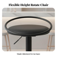 Upholstered rotating Stool Luxury Design Counter Chair Sturdy Frame for Homeowners
