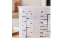 Measuring Cup with Lid Easy to Read Graduated Pitcher with Handle Large-Capacity Measuring Pitcher with Handle for Home Cooks, Pastry-Making