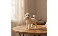 Poodle Figurine Whimsical Poodle Statue Long-Lasting for Living Room, Entryway