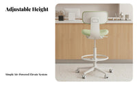 Adjustable Saddle Stool Modern modern bar Chair 360-Degree rotate for residents