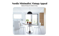 Round Pedestal Table fluted Base Indoor Furniture Nordic designSaving for duos