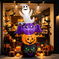 Inflatable Halloween Inflatable Lighted Inflatable Pumpkin Spooky Yard Decoration Glowing for Homeowners