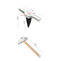Jeweler's Pointed anvils Polished Surface T-Stake anvils High Hardness Steel Goldsmith Tool for Jewelers