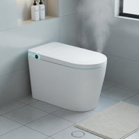 Unified Piece Smart Toilet LED Display Built-in Reservoir Toilet Warm Water Spray