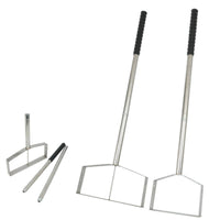 Beach Rake with Mesh Bag Portable Sand tool with Detachable Handle Wide Tool for Clam Diggers