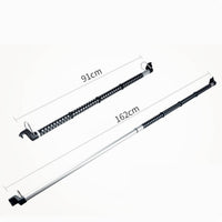 Telescopic Car Clothes Hanger Rod Perforated Car Clothes Hanger Bar Hooked Ends Telescopic Garment Rack