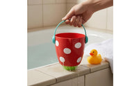 Curved Handle Mini Shower Bucket Glossy Water Spray Bath Toy Plastic Bath Pouring Toy Electricitynon-Electric for Children, Bathtub