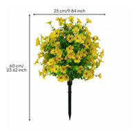 Flower Stake Easy to Place Artificial Stake No Effortless Garden Decor for Yard, Balcony