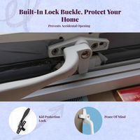 Aluminum handle, stainless lock