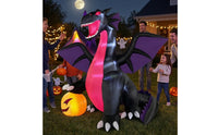 Halloween Dragon Decoration Outdoor Inflatable Dragon Inflatable with Fan Pump up Bright for Homeowners, Yard, Lawn